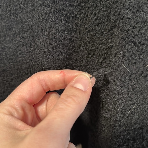 Cozy Black and Cream Women's cardigan - Picture 5 of 8